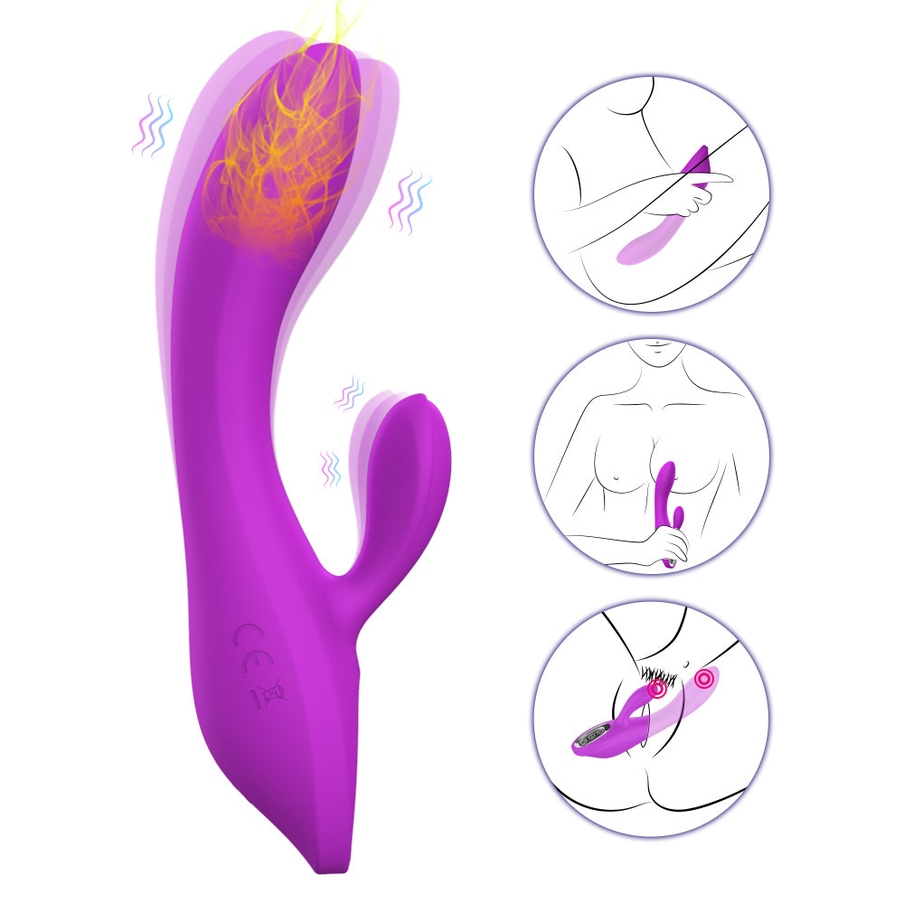 Heating Vibrator Sex Toys Different Modes G-spot Stimulation for Women