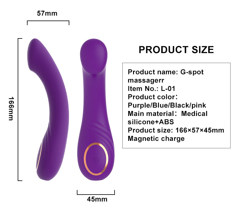 G Spot Vibrator Tongue Licking Stimulation for Women 12 Speeds Medical Silicone Waterproof Magnetic