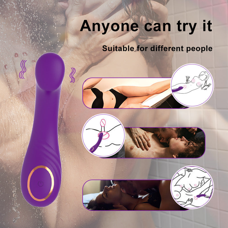 G Spot Vibrator Tongue Licking Stimulation for Women 12 Speeds Medical Silicone Waterproof Magnetic