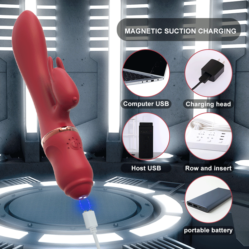 Silicone Rabbit Vibrator bathroom Masturbation Toy For Women Vibrating