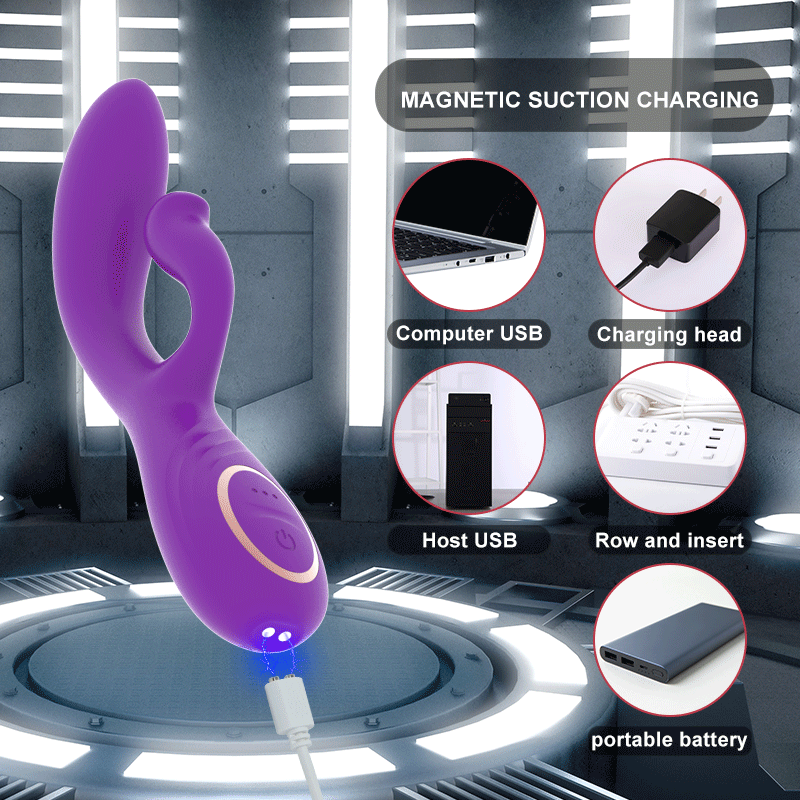 Hot Sale Adult Toys Handheld Vibrating Female Rechargeable Rabbit Vibrators Sex Toy Women