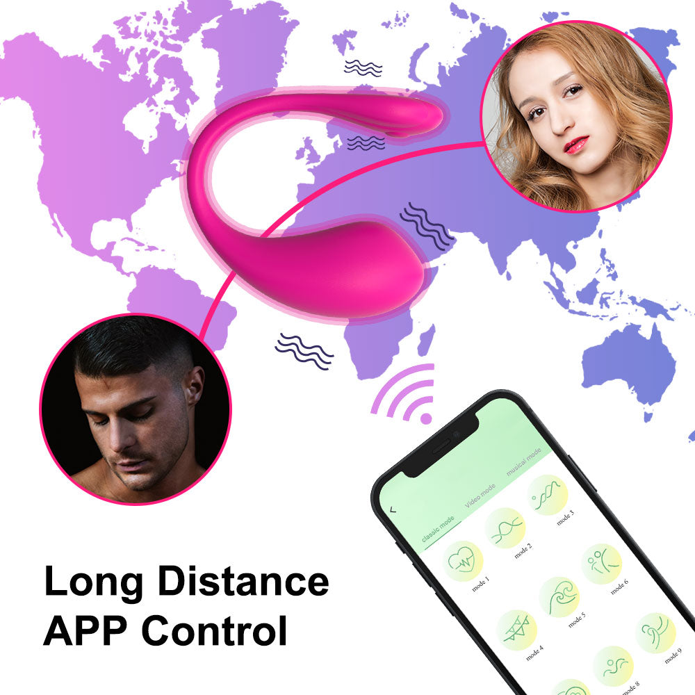 Wearable Sex Toy C shape Clitoral Stimulator Masturbate with App Control Adult Sex Toy
