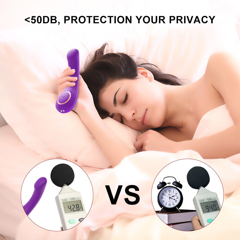 G Spot Vibrator Tongue Licking Stimulation for Women 12 Speeds Medical Silicone Waterproof Magnetic