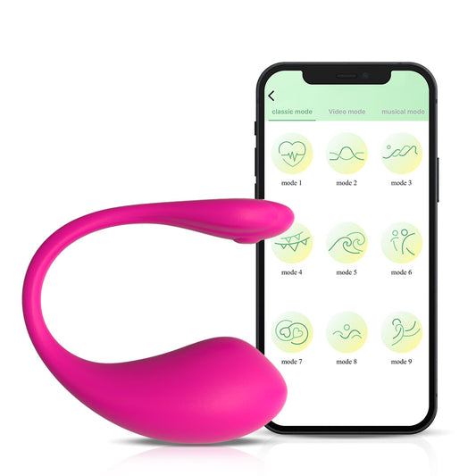 Wearable Sex Toy C shape Clitoral Stimulator Masturbate with App Control Adult Sex Toy