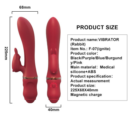 Silicone Rabbit Vibrator bathroom Masturbation Toy For Women Vibrating