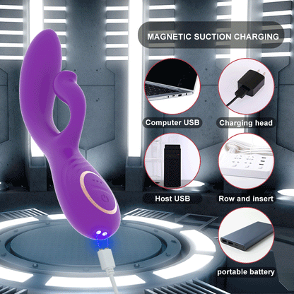 Hot Sale Adult Toys Handheld Vibrating Female Rechargeable Rabbit Vibrators Sex Toy Women