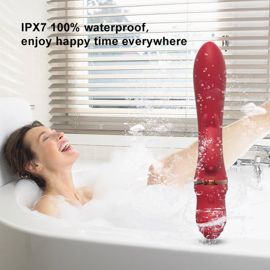 Silicone Rabbit Vibrator bathroom Masturbation Toy For Women Vibrating
