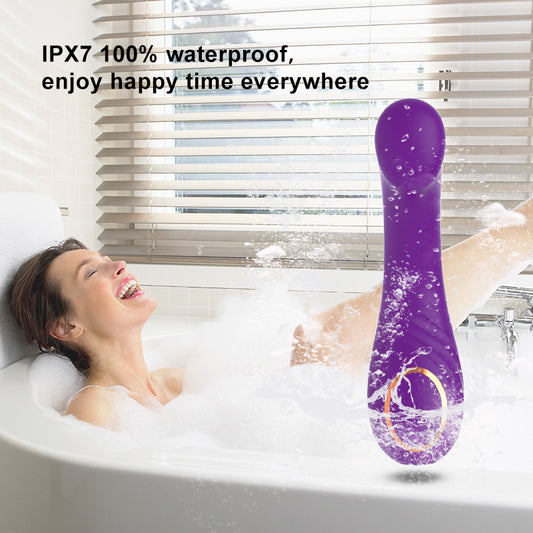 G Spot Vibrator Tongue Licking Stimulation for Women 12 Speeds Medical Silicone Waterproof Magnetic